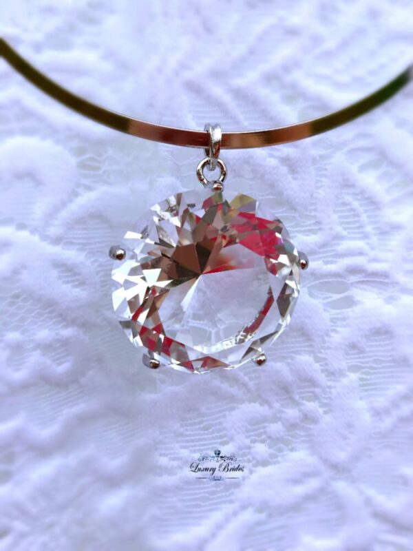 Big Crystal Necklace Rosaly